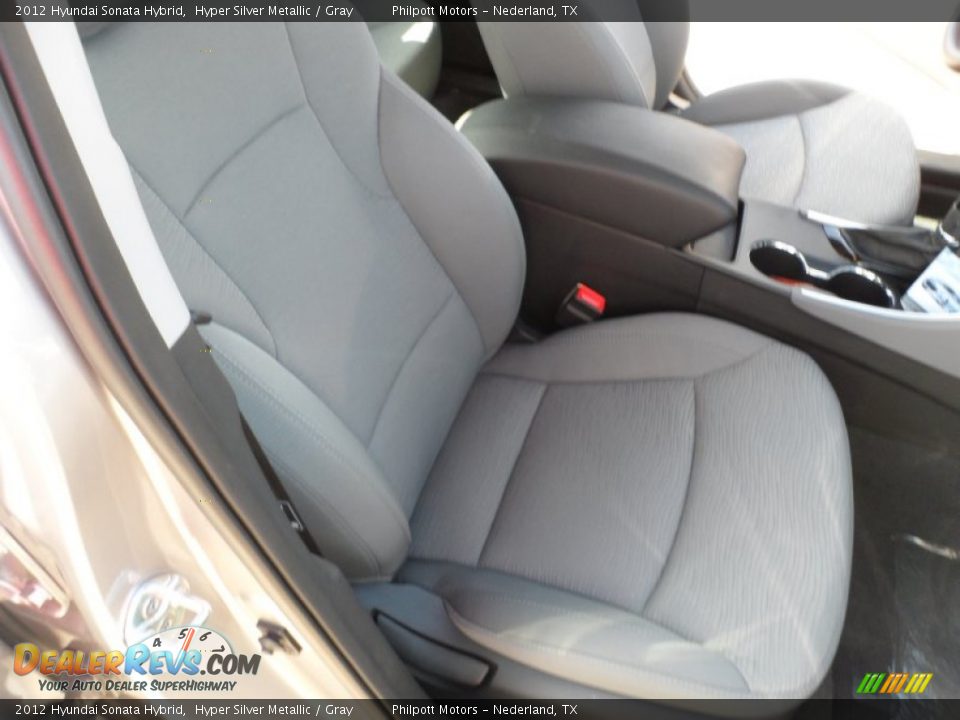2012 Hyundai Sonata Hybrid Hyper Silver Metallic / Gray Photo #22