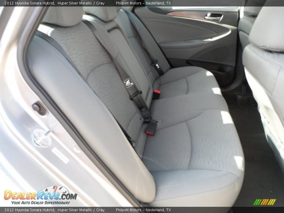 2012 Hyundai Sonata Hybrid Hyper Silver Metallic / Gray Photo #23