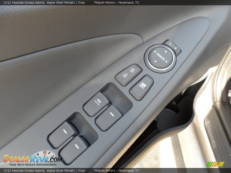 2012 Hyundai Sonata Hybrid Hyper Silver Metallic / Gray Photo #26