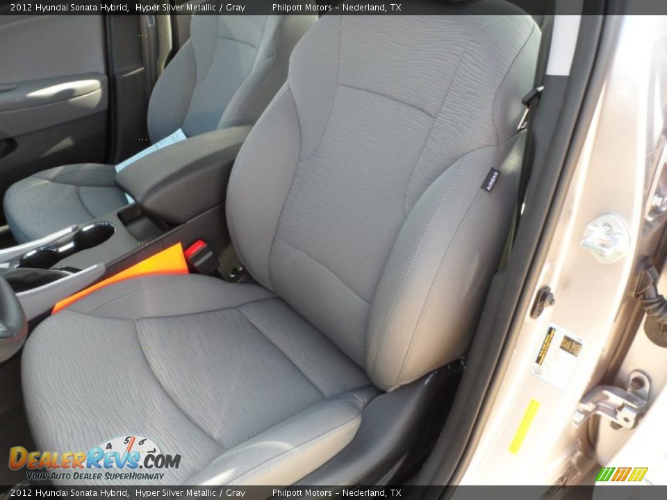 2012 Hyundai Sonata Hybrid Hyper Silver Metallic / Gray Photo #27
