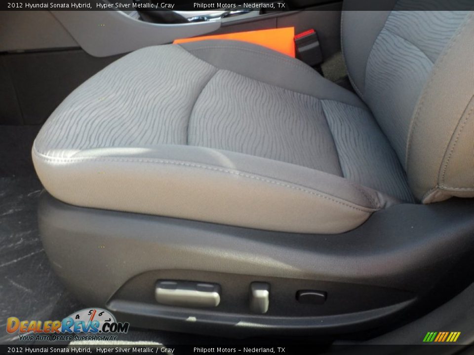 2012 Hyundai Sonata Hybrid Hyper Silver Metallic / Gray Photo #28