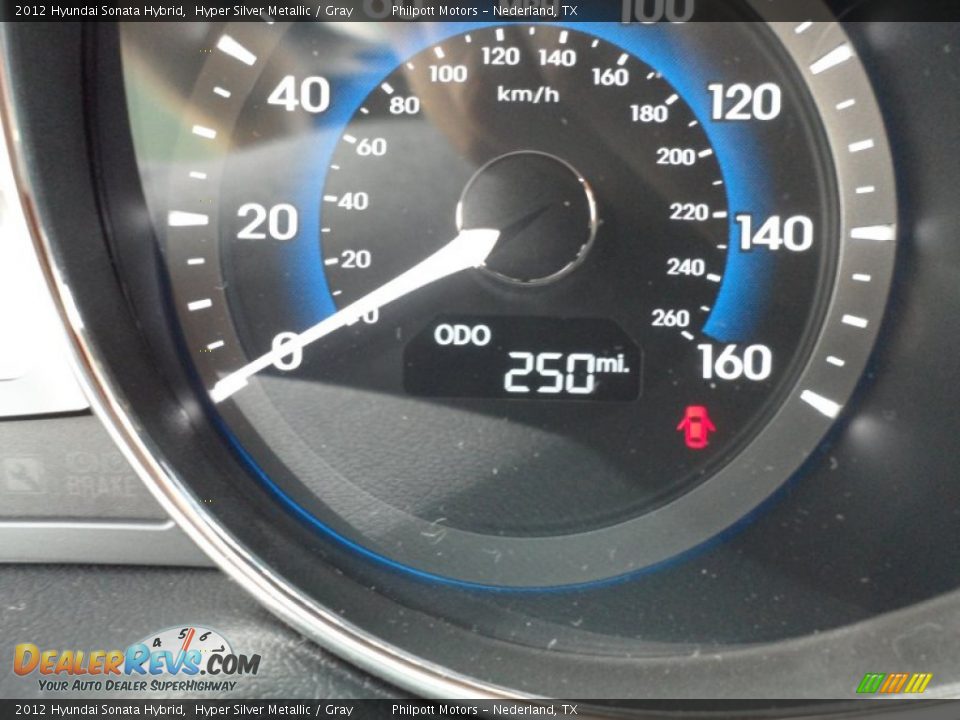2012 Hyundai Sonata Hybrid Hyper Silver Metallic / Gray Photo #36