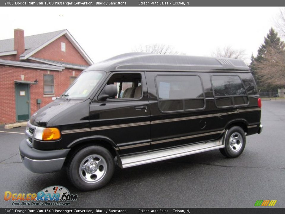 2003 Dodge Ram Van 1500 Passenger Conversion Black / Sandstone Photo #3