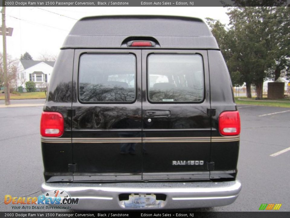 2003 Dodge Ram Van 1500 Passenger Conversion Black / Sandstone Photo #6