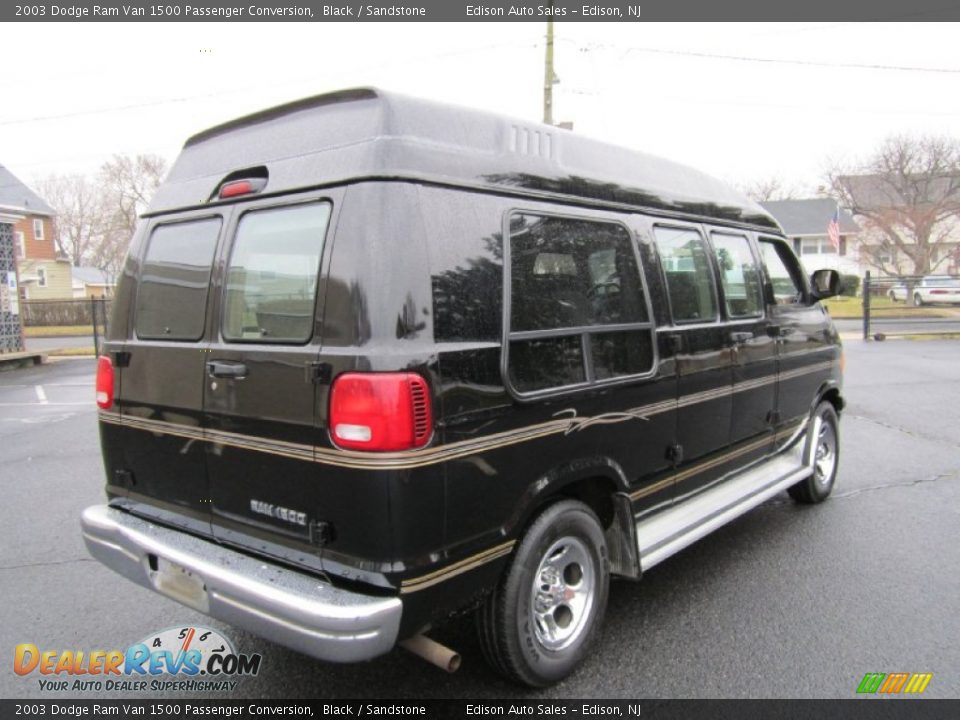 2003 Dodge Ram Van 1500 Passenger Conversion Black / Sandstone Photo #7