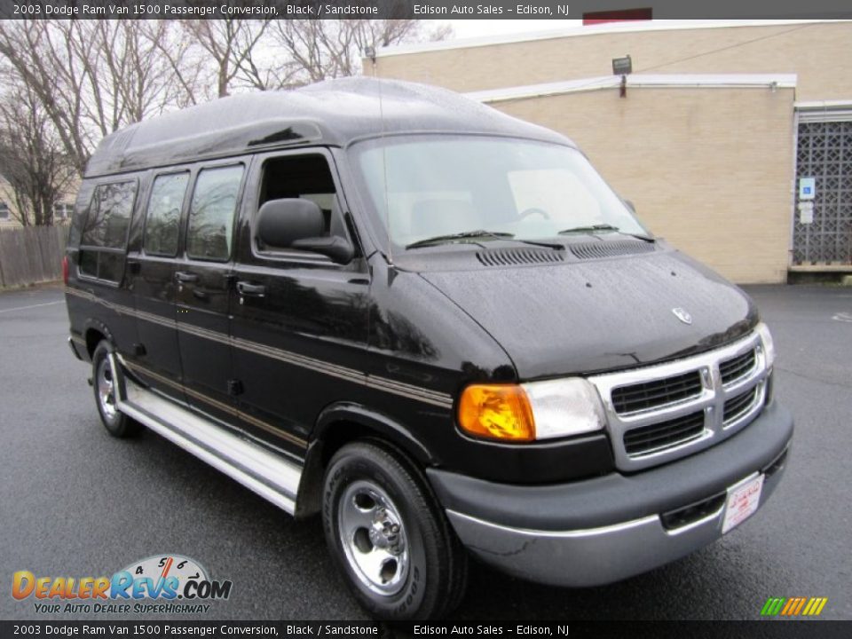 2003 Dodge Ram Van 1500 Passenger Conversion Black / Sandstone Photo #11