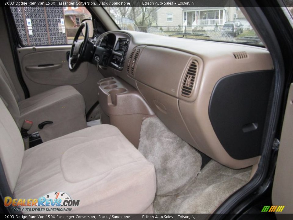 2003 Dodge Ram Van 1500 Passenger Conversion Black / Sandstone Photo #16