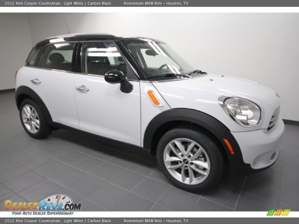 2012 Mini Cooper Countryman Light White / Carbon Black Photo #6