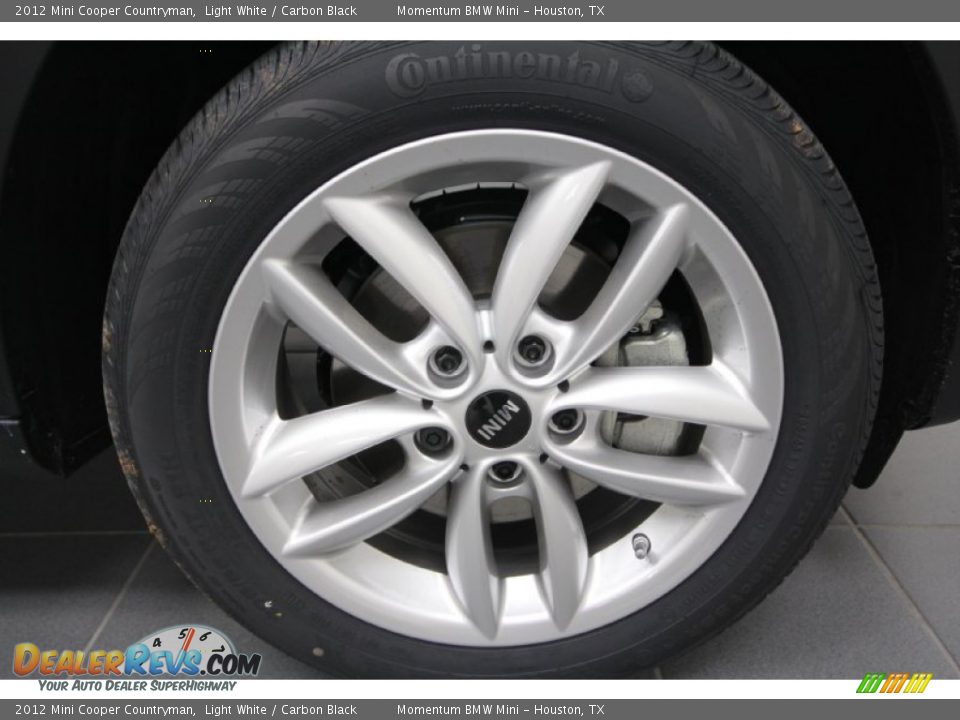 2012 Mini Cooper Countryman Light White / Carbon Black Photo #7