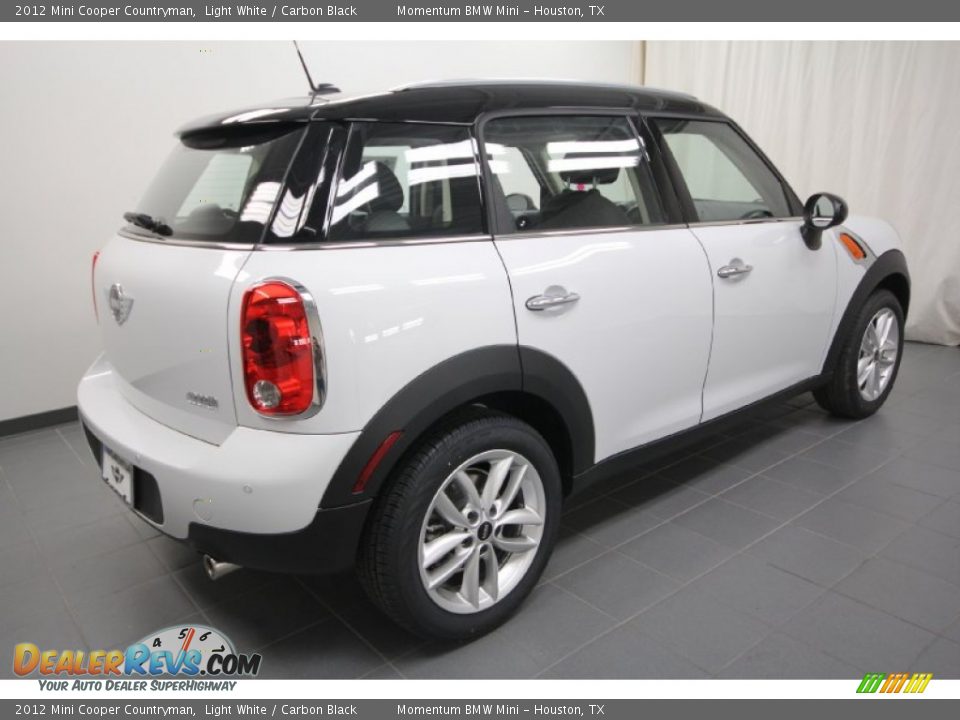 2012 Mini Cooper Countryman Light White / Carbon Black Photo #8