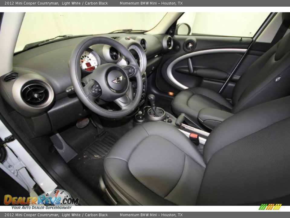 Carbon Black Interior - 2012 Mini Cooper Countryman Photo #11
