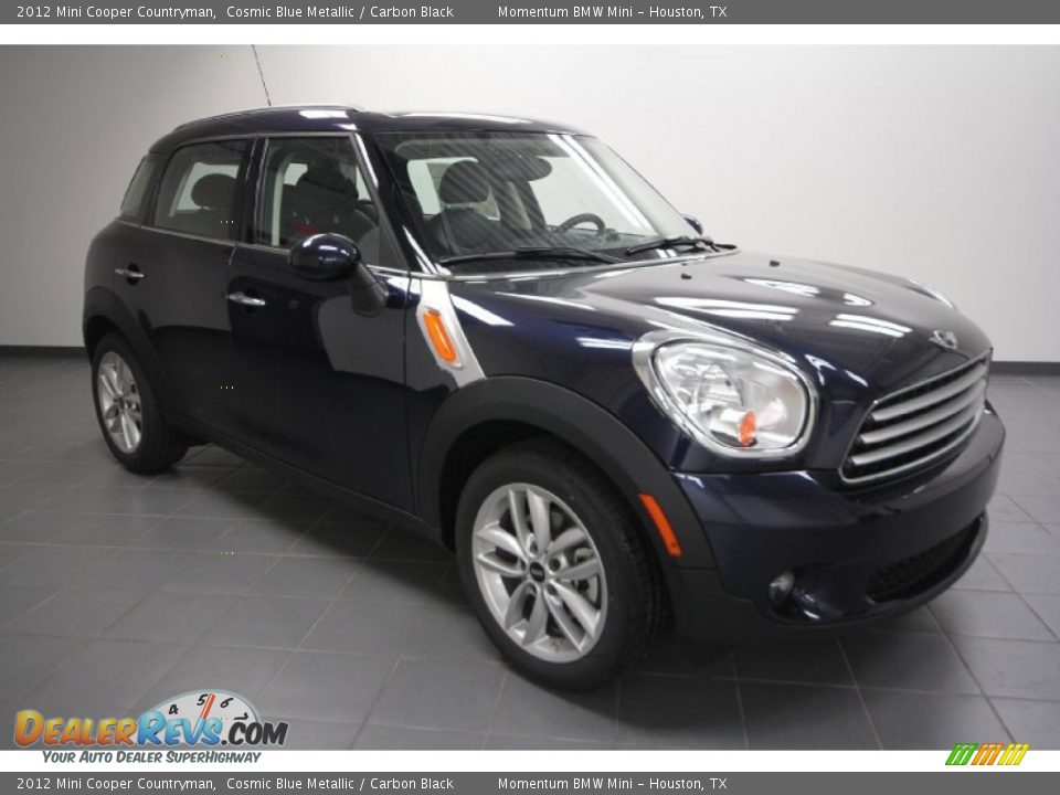 2012 Mini Cooper Countryman Cosmic Blue Metallic / Carbon Black Photo #1