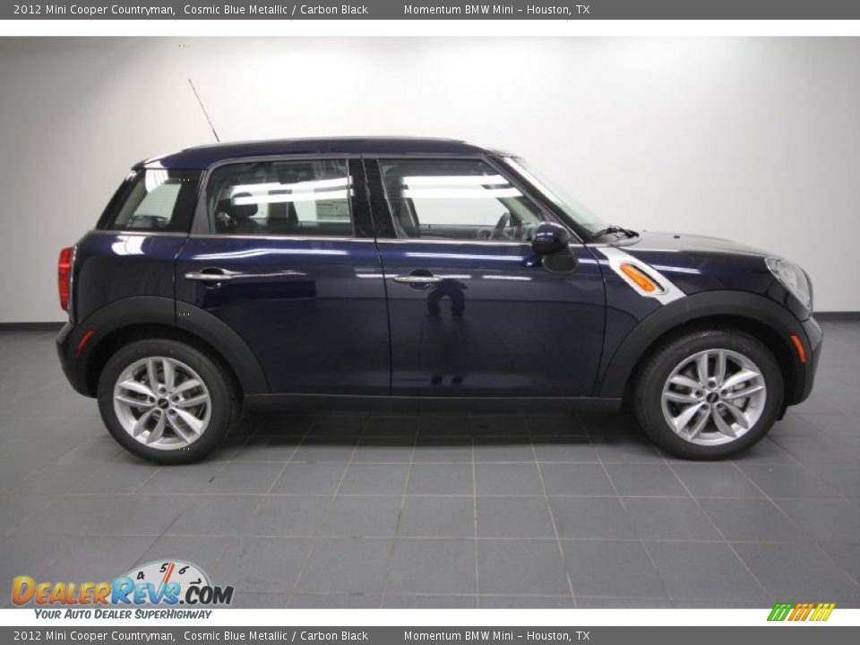 2012 Mini Cooper Countryman Cosmic Blue Metallic / Carbon Black Photo #2