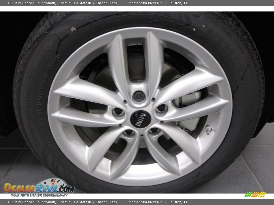 2012 Mini Cooper Countryman Cosmic Blue Metallic / Carbon Black Photo #6