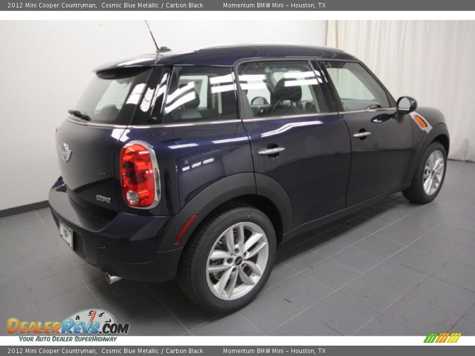 2012 Mini Cooper Countryman Cosmic Blue Metallic / Carbon Black Photo #7