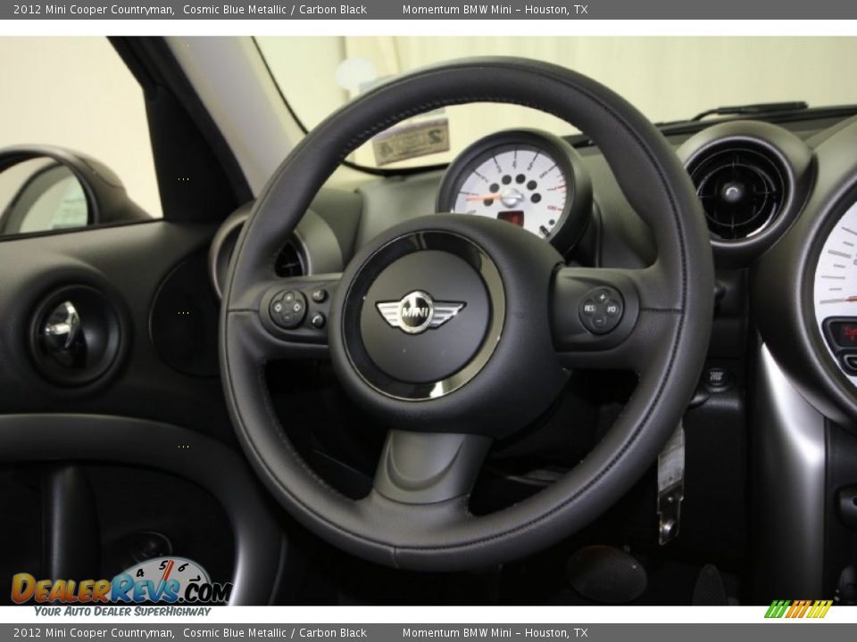 2012 Mini Cooper Countryman Cosmic Blue Metallic / Carbon Black Photo #22