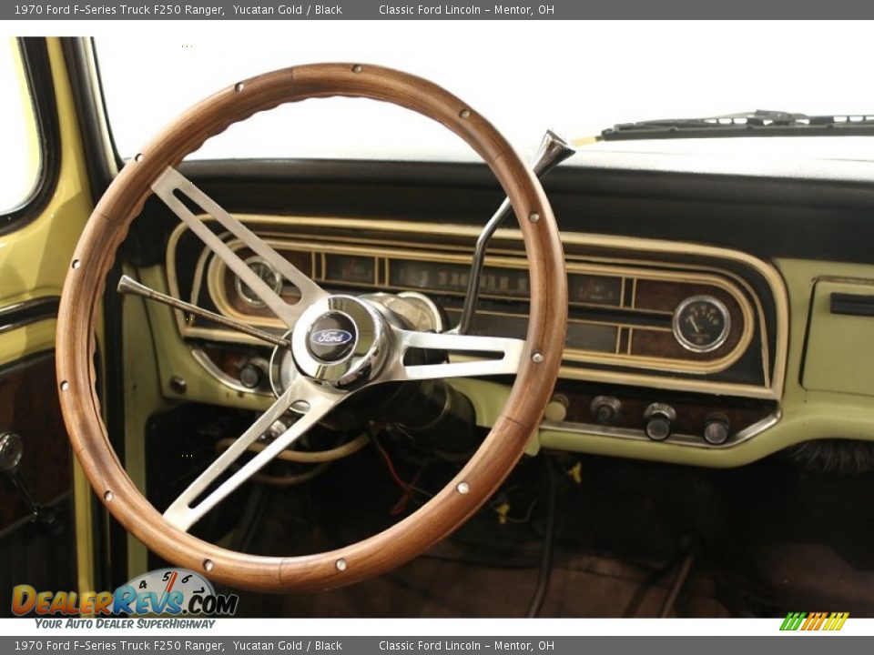 1970 Ford F-Series Truck F250 Ranger Yucatan Gold / Black Photo #11