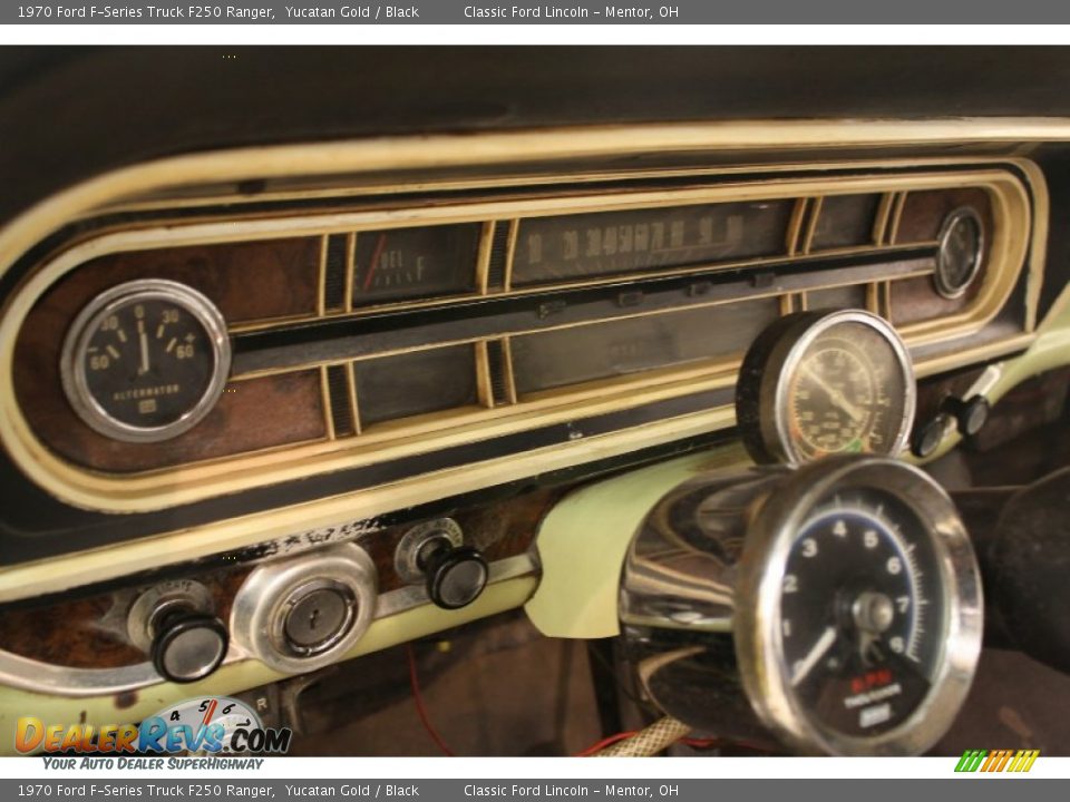 1970 Ford F-Series Truck F250 Ranger Yucatan Gold / Black Photo #18