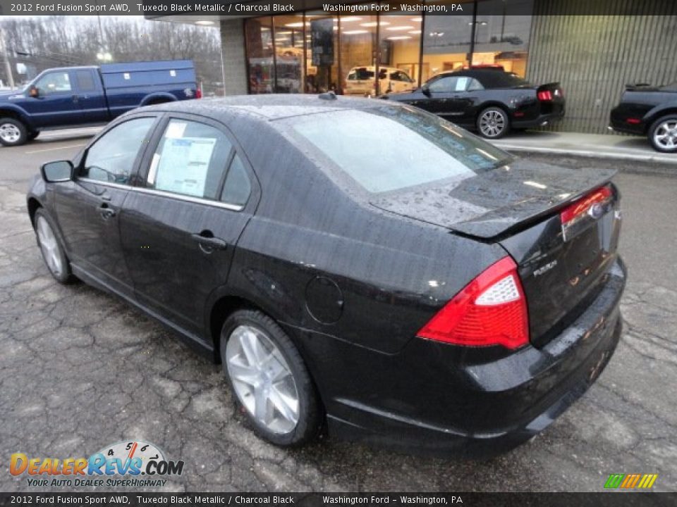 2012 Ford Fusion Sport AWD Tuxedo Black Metallic / Charcoal Black Photo #2