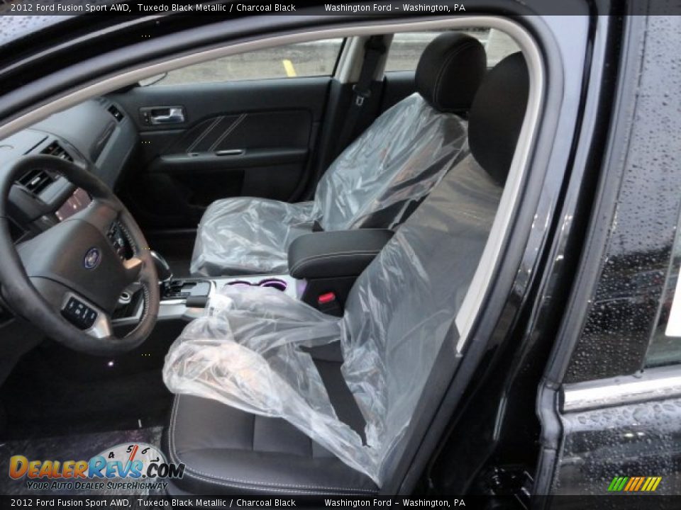 2012 Ford Fusion Sport AWD Tuxedo Black Metallic / Charcoal Black Photo #10