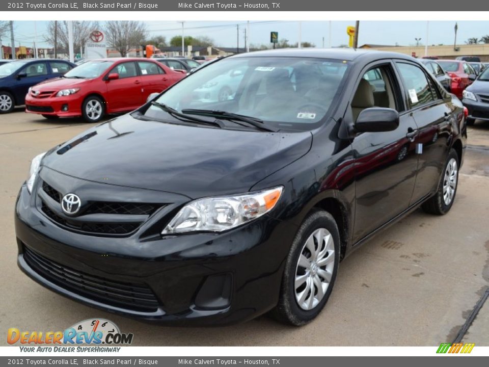 2012 Toyota Corolla LE Black Sand Pearl / Bisque Photo #1