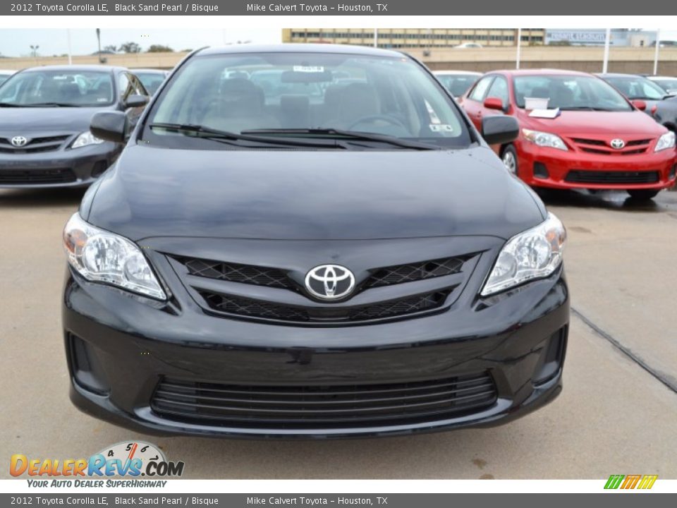 2012 Toyota Corolla LE Black Sand Pearl / Bisque Photo #2