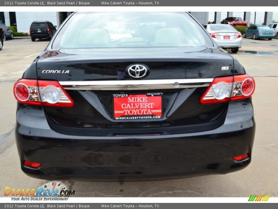 2012 Toyota Corolla LE Black Sand Pearl / Bisque Photo #4