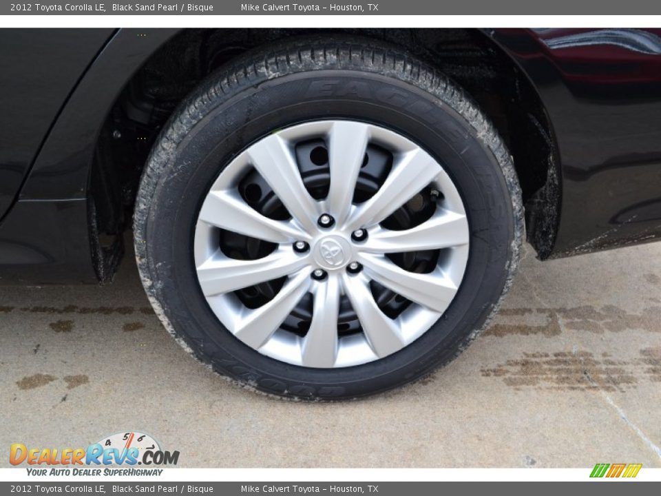 2012 Toyota Corolla LE Black Sand Pearl / Bisque Photo #5