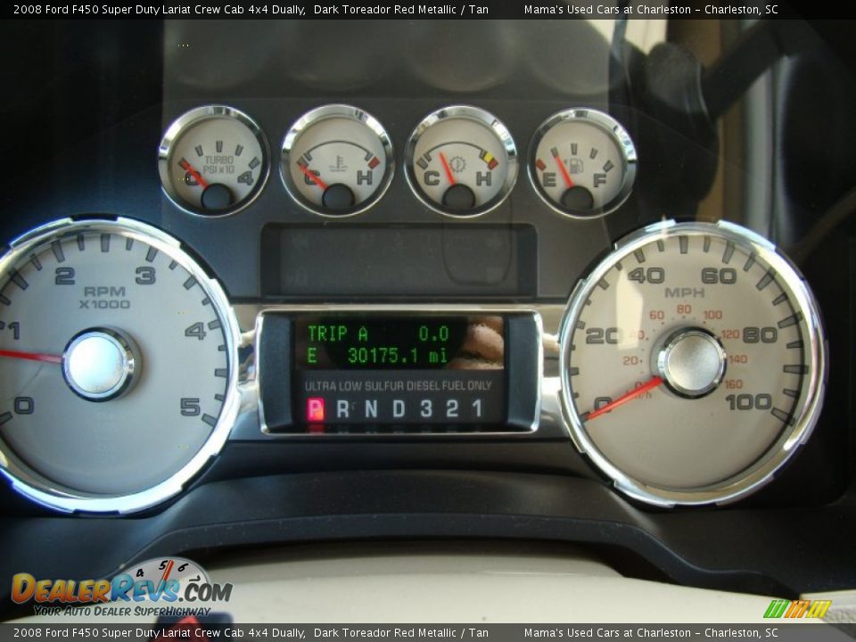 2008 Ford F450 Super Duty Lariat Crew Cab 4x4 Dually Gauges Photo #28