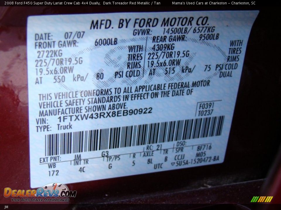 JM - 2008 Ford F450 Super Duty