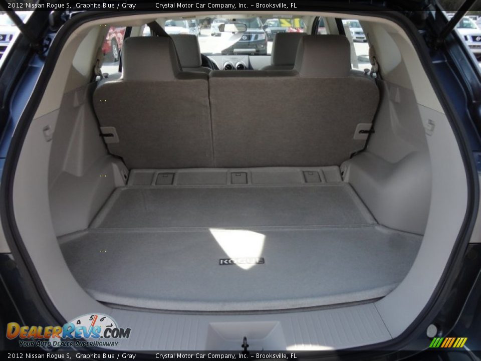 2012 Nissan Rogue S Graphite Blue / Gray Photo #7