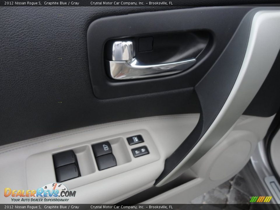 2012 Nissan Rogue S Graphite Blue / Gray Photo #17