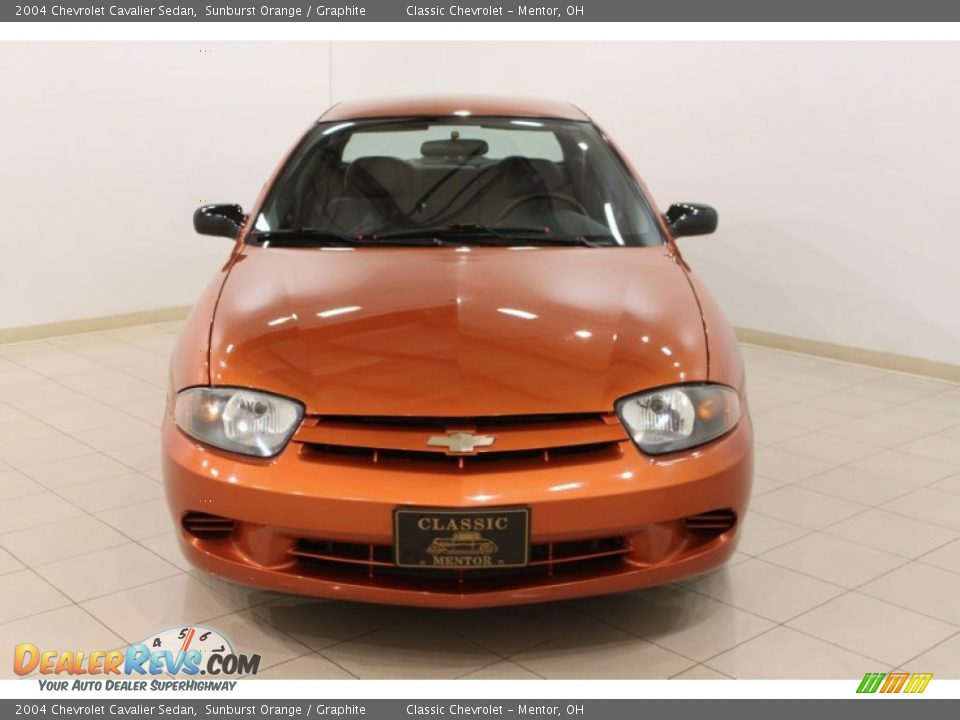 2004 Chevrolet Cavalier Sedan Sunburst Orange / Graphite Photo #2