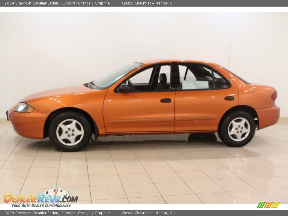 Sunburst Orange 2004 Chevrolet Cavalier Sedan Photo #4