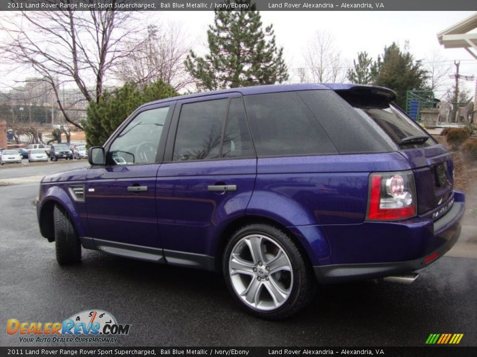 2011 Land Rover Range Rover Sport Supercharged Bali Blue Metallic / Ivory/Ebony Photo #4