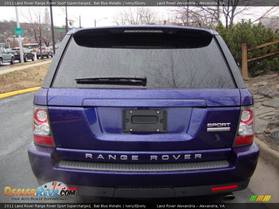 2011 Land Rover Range Rover Sport Supercharged Bali Blue Metallic / Ivory/Ebony Photo #7