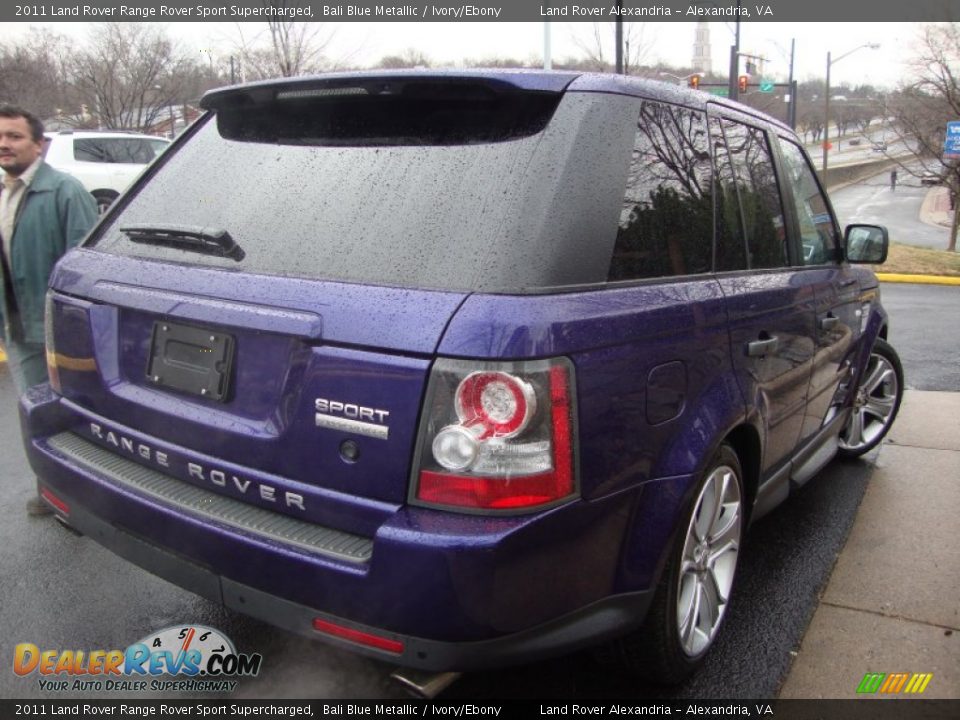 2011 Land Rover Range Rover Sport Supercharged Bali Blue Metallic / Ivory/Ebony Photo #10