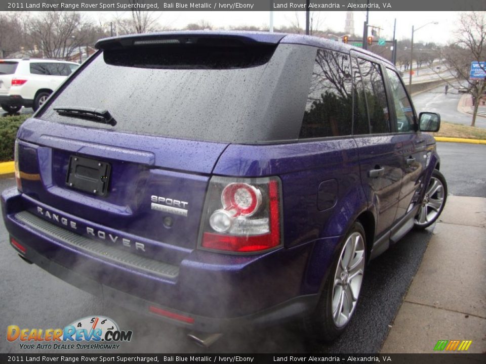 2011 Land Rover Range Rover Sport Supercharged Bali Blue Metallic / Ivory/Ebony Photo #11