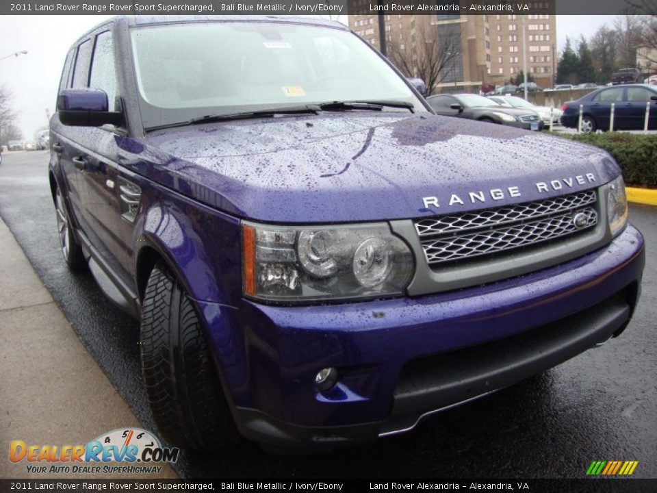 2011 Land Rover Range Rover Sport Supercharged Bali Blue Metallic / Ivory/Ebony Photo #13