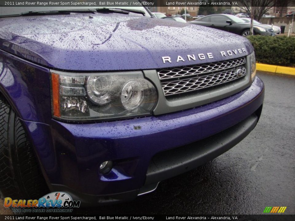 2011 Land Rover Range Rover Sport Supercharged Bali Blue Metallic / Ivory/Ebony Photo #14