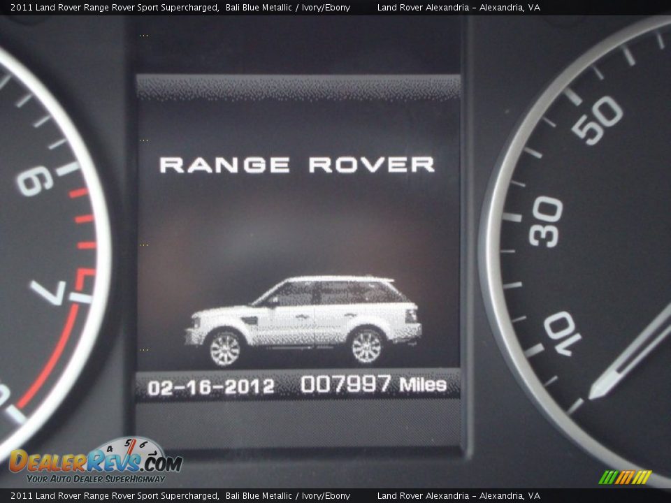 2011 Land Rover Range Rover Sport Supercharged Bali Blue Metallic / Ivory/Ebony Photo #18