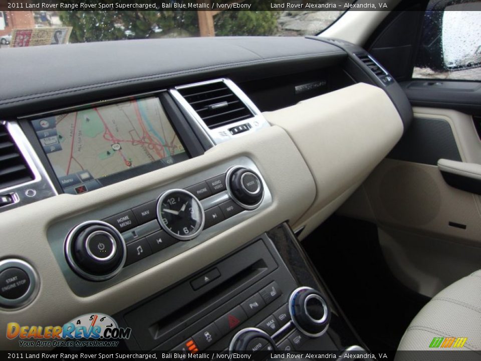 2011 Land Rover Range Rover Sport Supercharged Bali Blue Metallic / Ivory/Ebony Photo #22