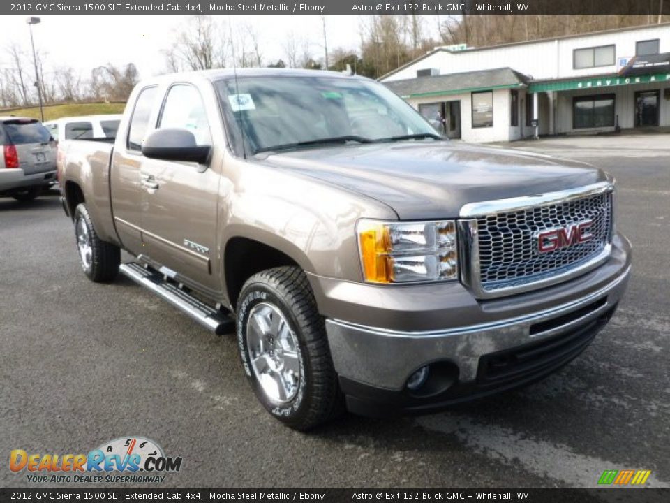 2012 GMC Sierra 1500 SLT Extended Cab 4x4 Mocha Steel Metallic / Ebony Photo #1