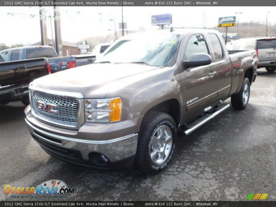 2012 GMC Sierra 1500 SLT Extended Cab 4x4 Mocha Steel Metallic / Ebony Photo #3