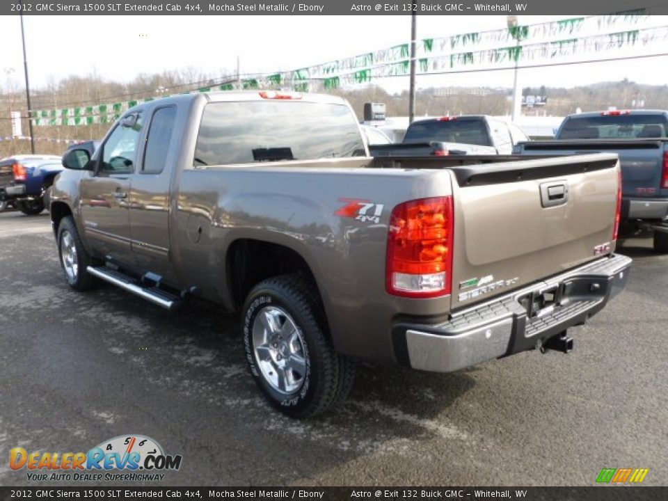 2012 GMC Sierra 1500 SLT Extended Cab 4x4 Mocha Steel Metallic / Ebony Photo #5