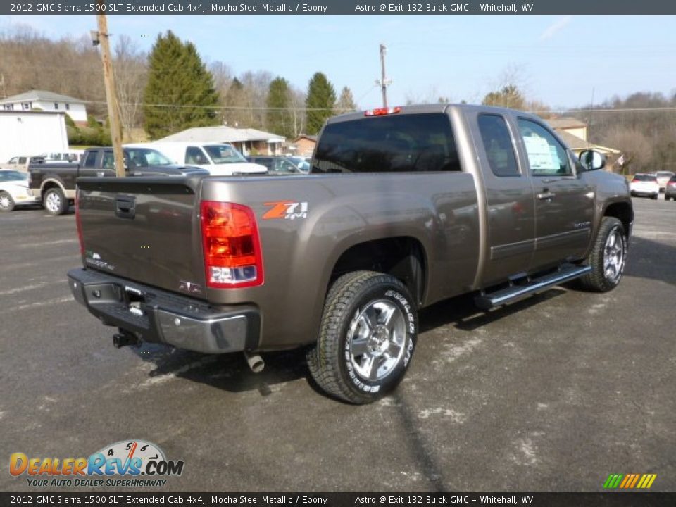 2012 GMC Sierra 1500 SLT Extended Cab 4x4 Mocha Steel Metallic / Ebony Photo #7