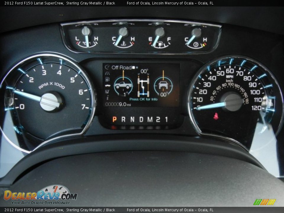 2012 Ford F150 Lariat SuperCrew Gauges Photo #8