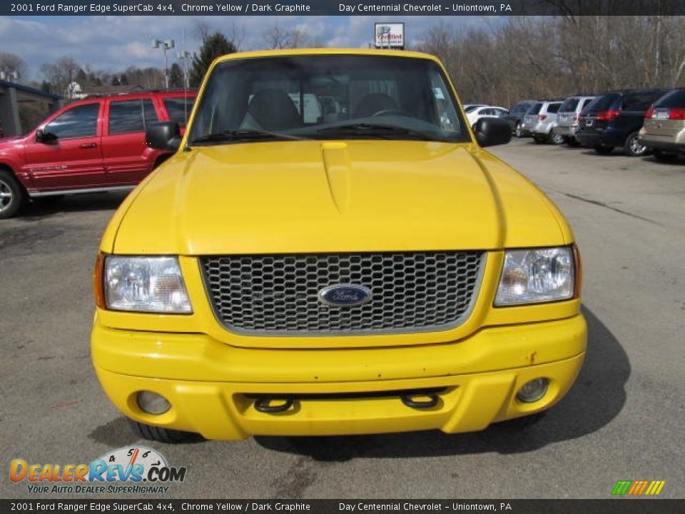 2001 Ford Ranger Edge SuperCab 4x4 Chrome Yellow / Dark Graphite Photo #6