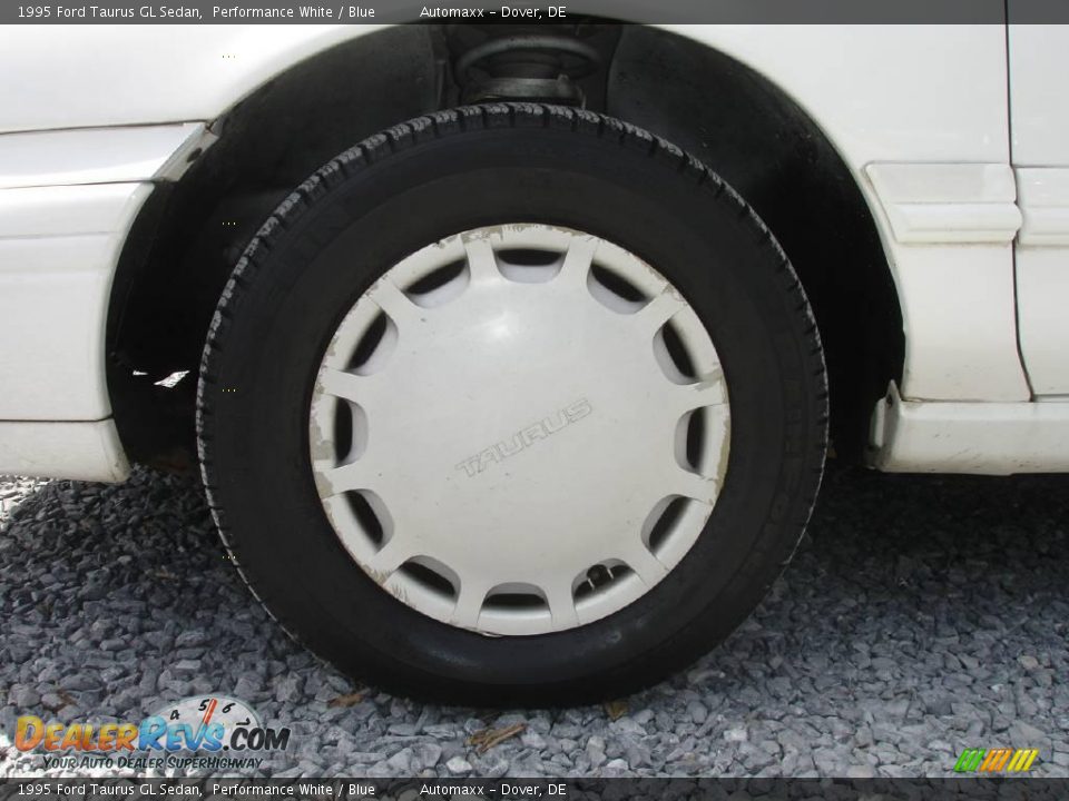 1995 Ford Taurus GL Sedan Performance White / Blue Photo #21