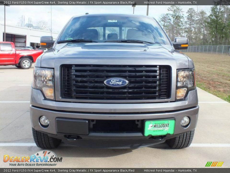 2012 Ford F150 FX4 SuperCrew 4x4 Sterling Gray Metallic / FX Sport Appearance Black/Red Photo #11